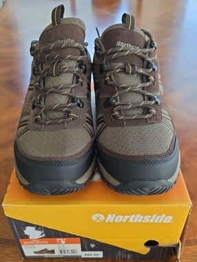 Northside Arlow Canyon Trail Low Hiking Shoe‎ Suede Upper Brown Mens Size 9 -NEW